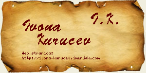 Ivona Kuručev vizit kartica